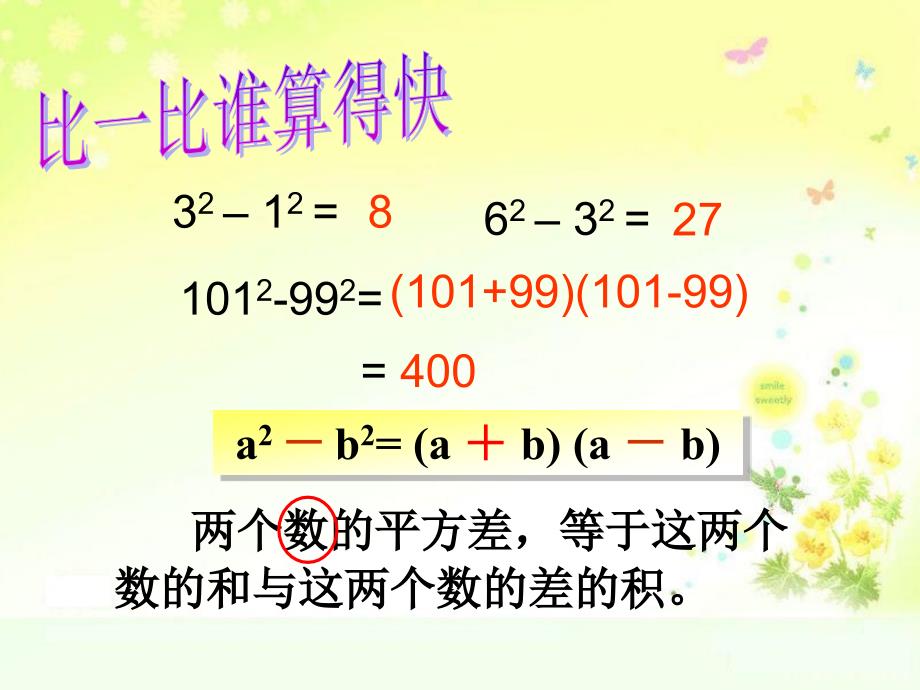 平方差公式分解因式课件_第2页