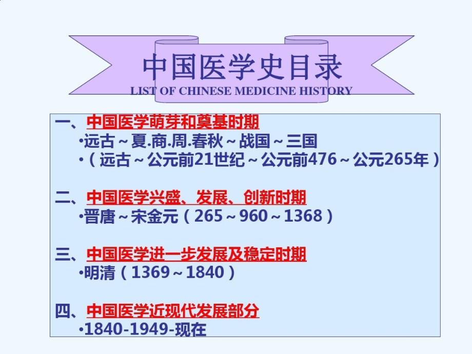 中国医学发展史PPT共133页课件_第2页