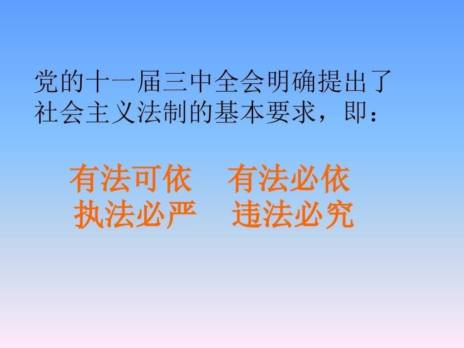 第5单元第十一课加强法制建设健全律监督_第5页