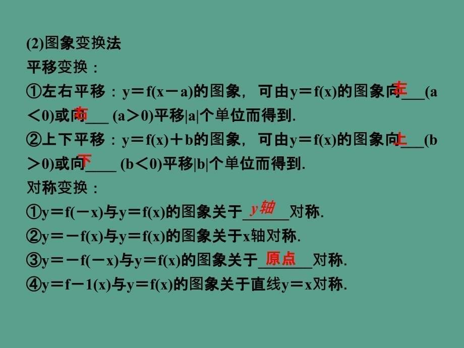 优化方案数学人教A理一轮2.7函数的图象ppt课件_第5页