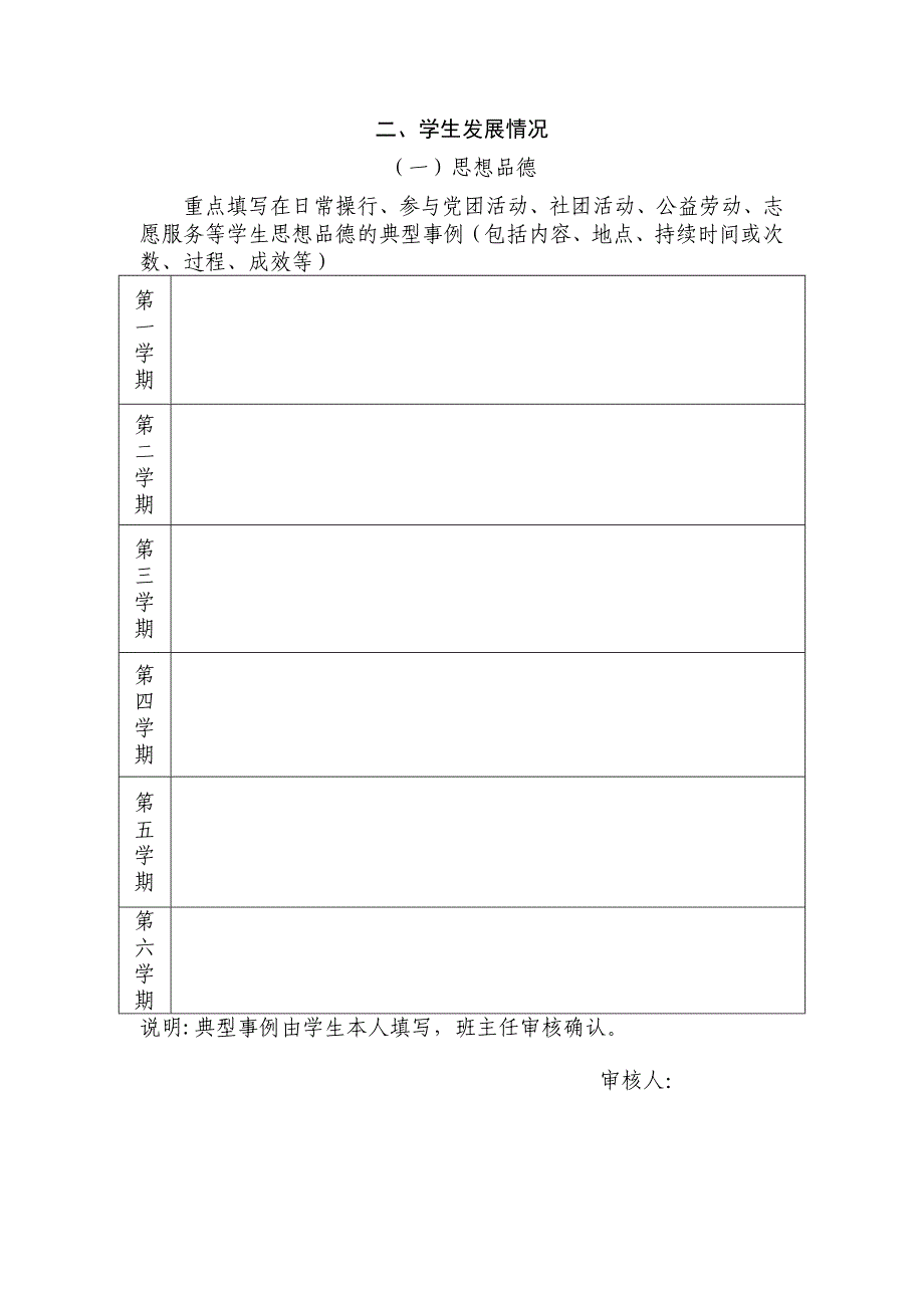 山东省普通高中学生综合素质档案_第4页