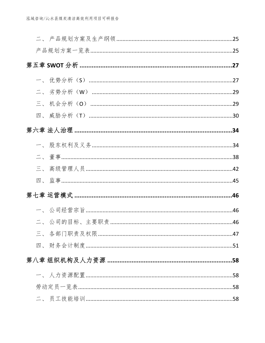 沁水县煤炭清洁高效利用项目可研报告_第3页