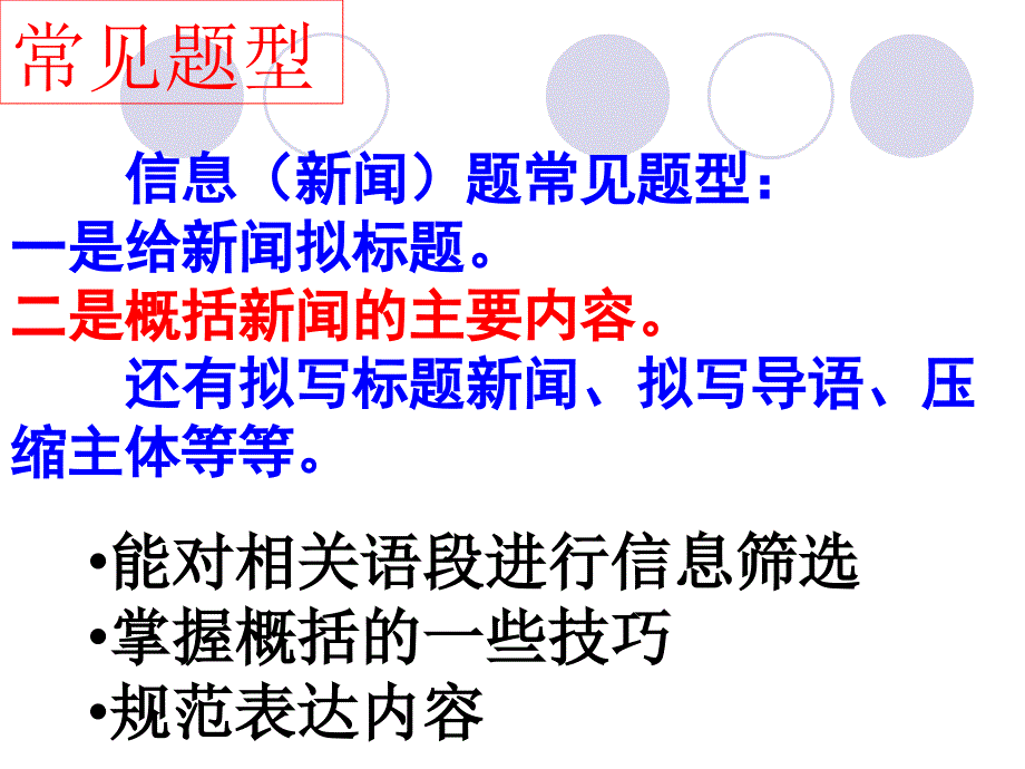 新闻类归纳概括题解题技巧PPT课件_第2页