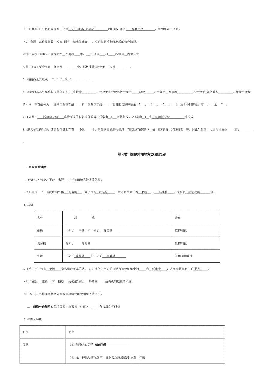 生物必修一导学案完整_第5页