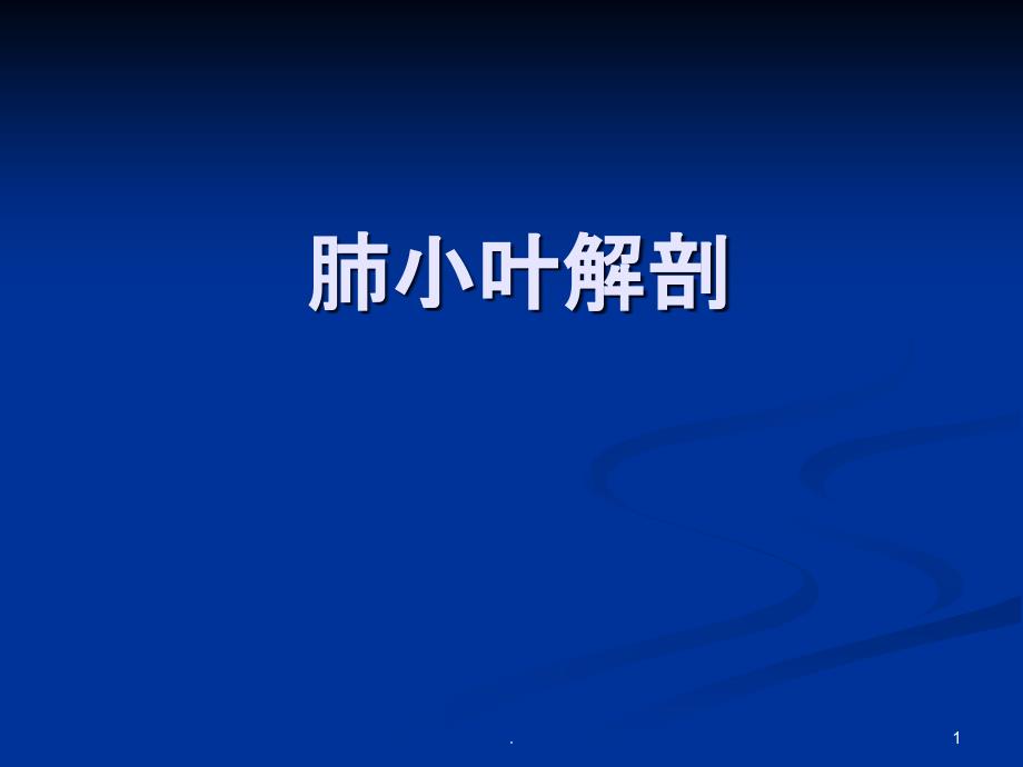 肺小叶ppt课件_第1页