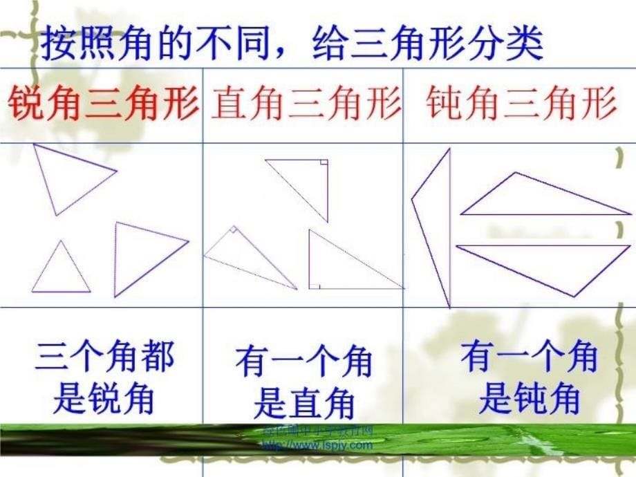 最新北师大版小学四年级下册数学三角形的分类课件精品课件_第5页