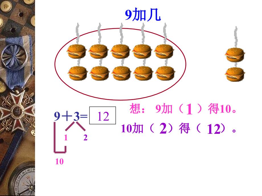 20以内的进位加法_小学一年级数学上册课件-9加几课件1_第4页