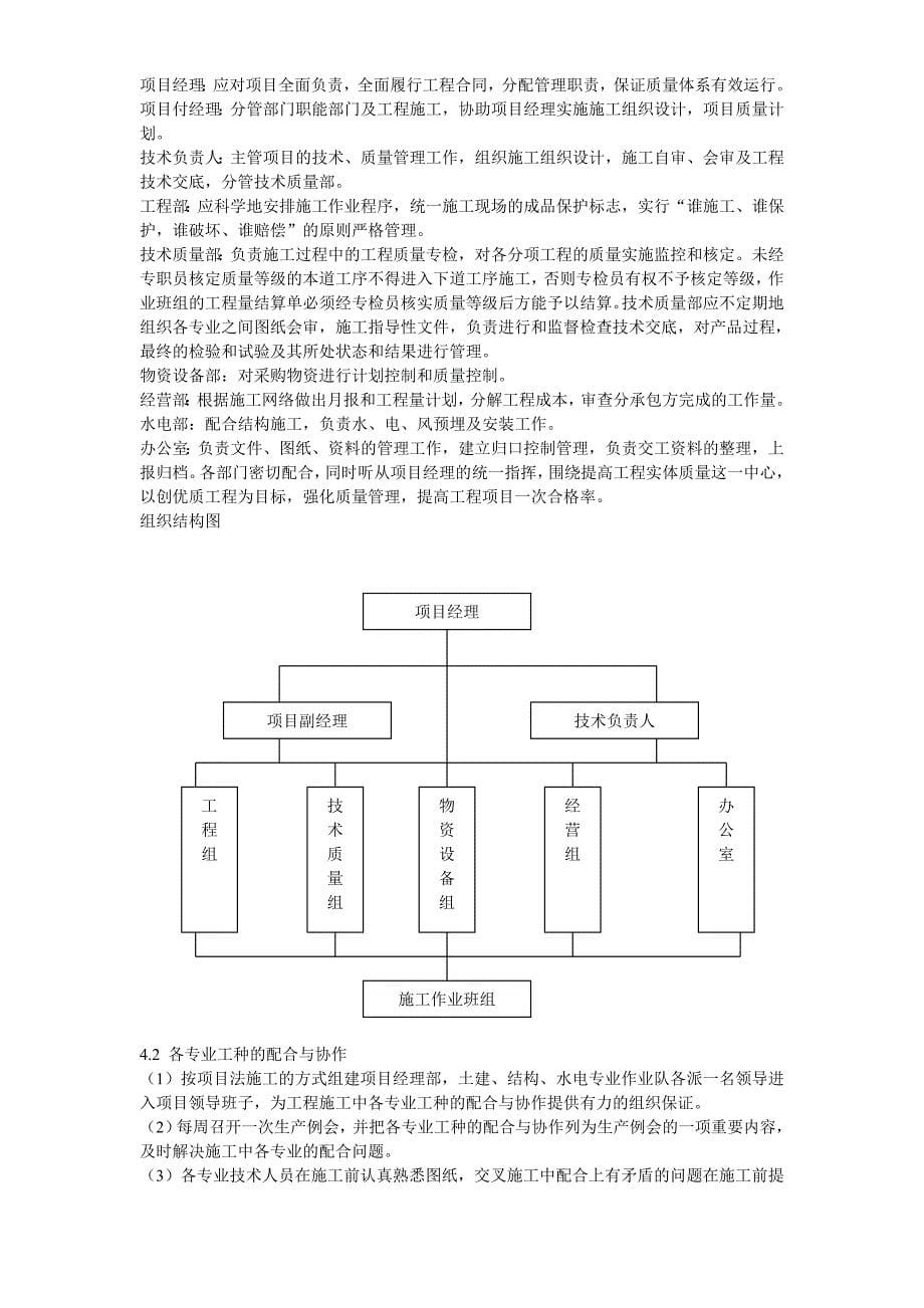 《电力工程施工方案》49-柴油机预装车间工程施工组织设计_第5页