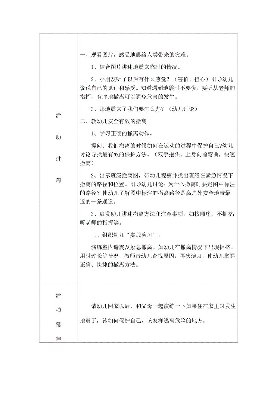 活动教案防震演练_第2页