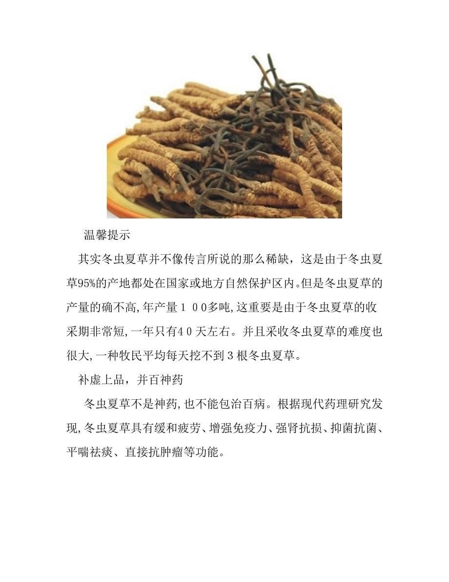 冬虫夏草 一味贵比黄金的中药_第5页