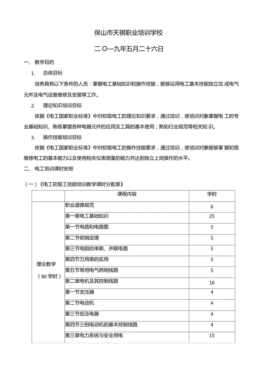 电工培训方案_第2页