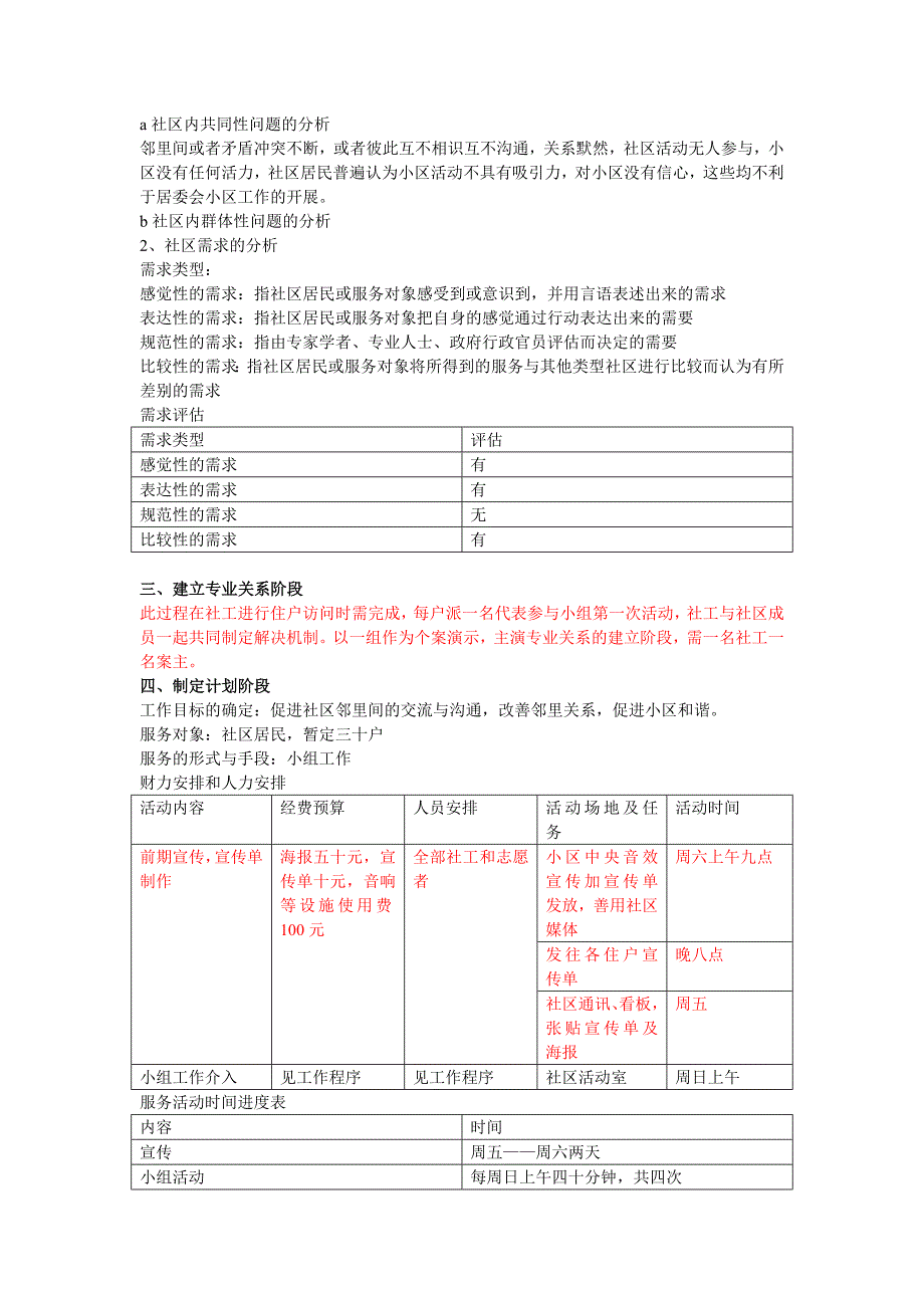 社区社会工作计划书.doc_第2页