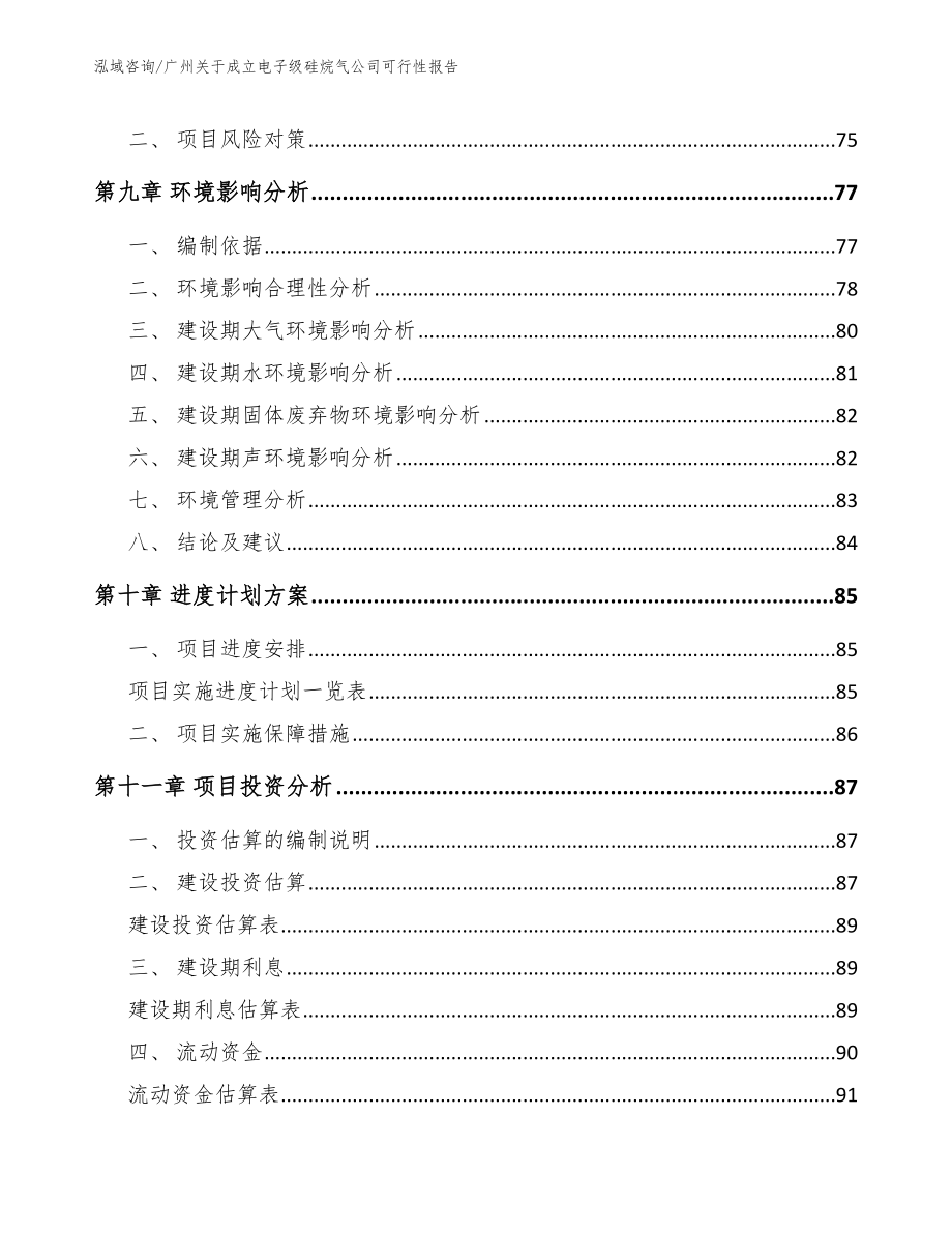 广州关于成立电子级硅烷气公司可行性报告【模板】_第4页