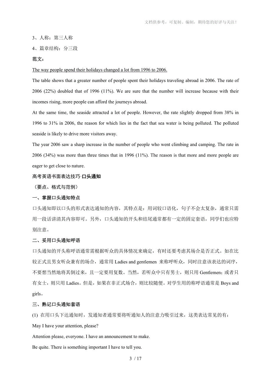 2010高考英语书面表达各种类型格式与范文_第3页