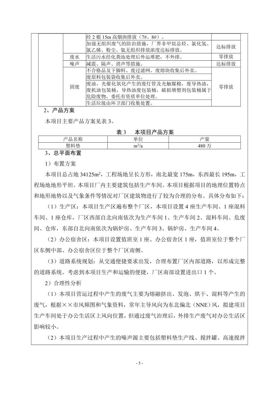 年产480万平方米塑料制品项目环境影响报告书参考模板范本.doc_第5页