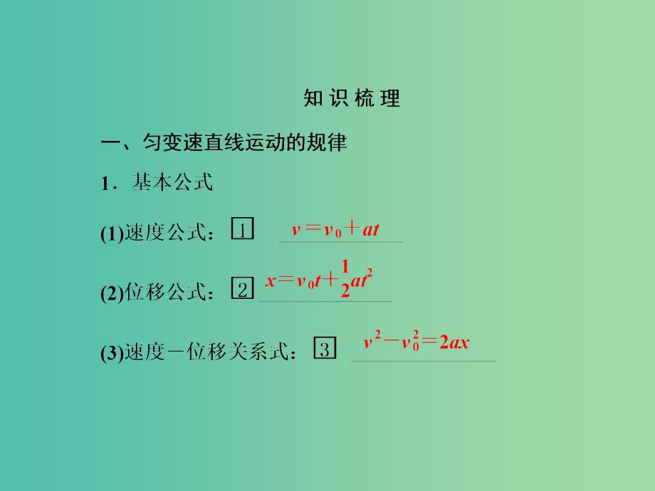 高三物理一轮复习 1.2匀变速直线运动的规律课件.ppt_第4页