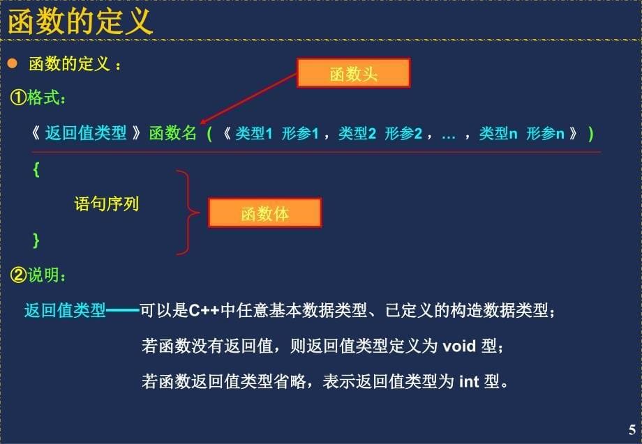 函数的定义和调用课件_第5页