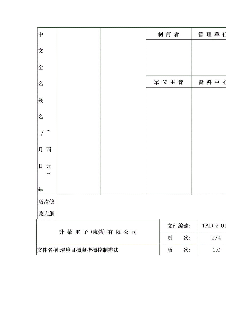 环境目标与指标控制办法_第3页