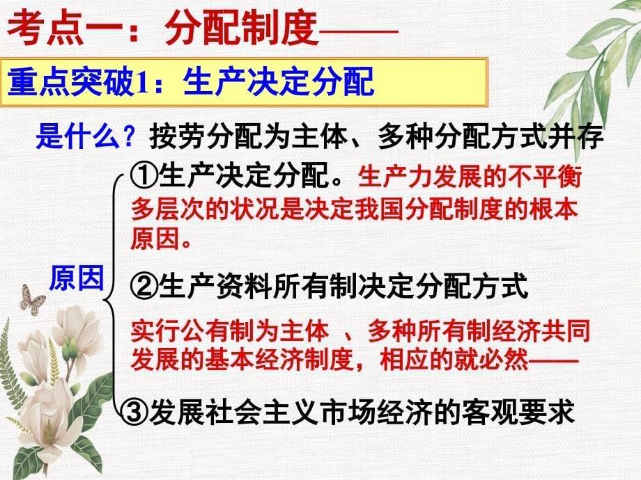 高三政治一轮复习第七课个人收入的分配课件新人教版必修1新人教版高三必修1政治课件_第5页