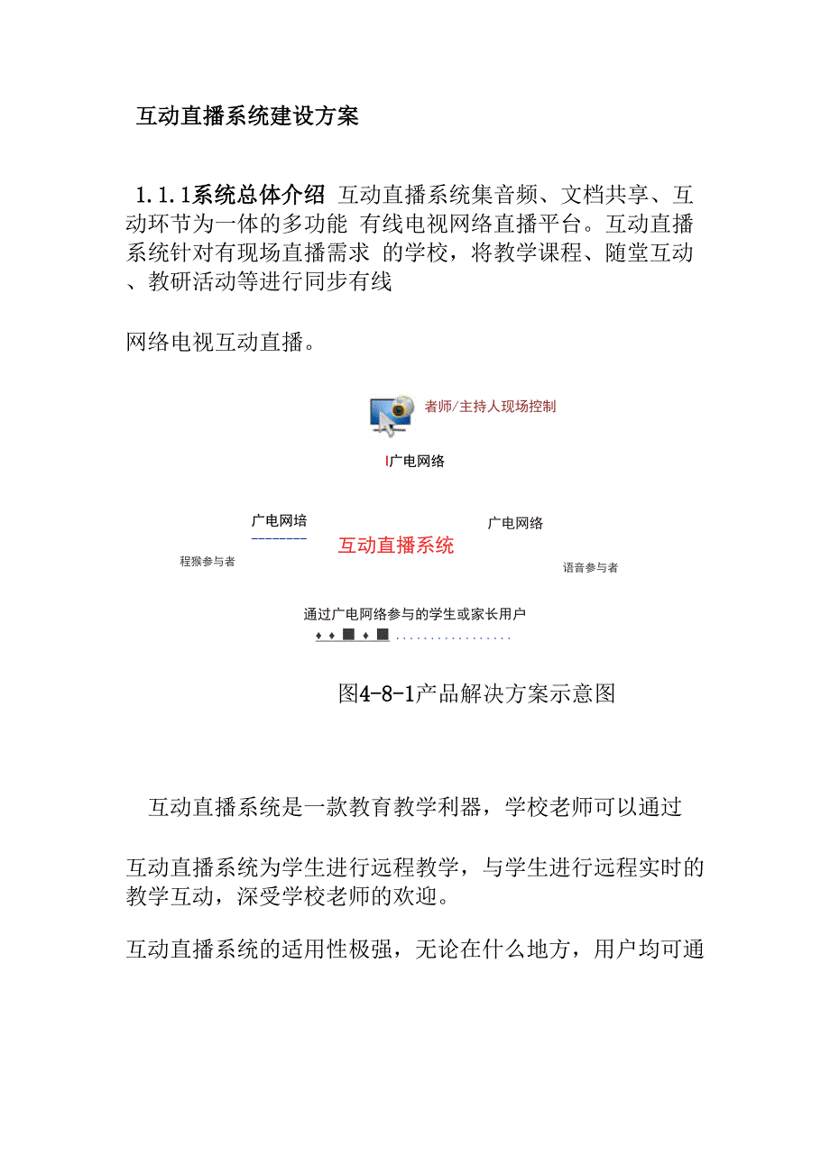 互动直播系统建设方案_第1页