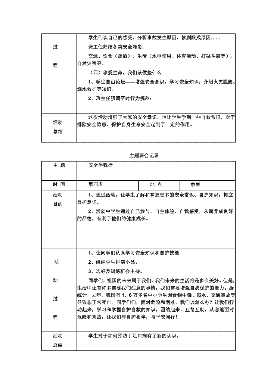 八年级主题班会记录_第3页