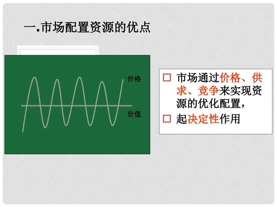 高中政治 经济生活第四单元 第九课第一框《市场配置资源》课件1 新人教版必修1_第3页