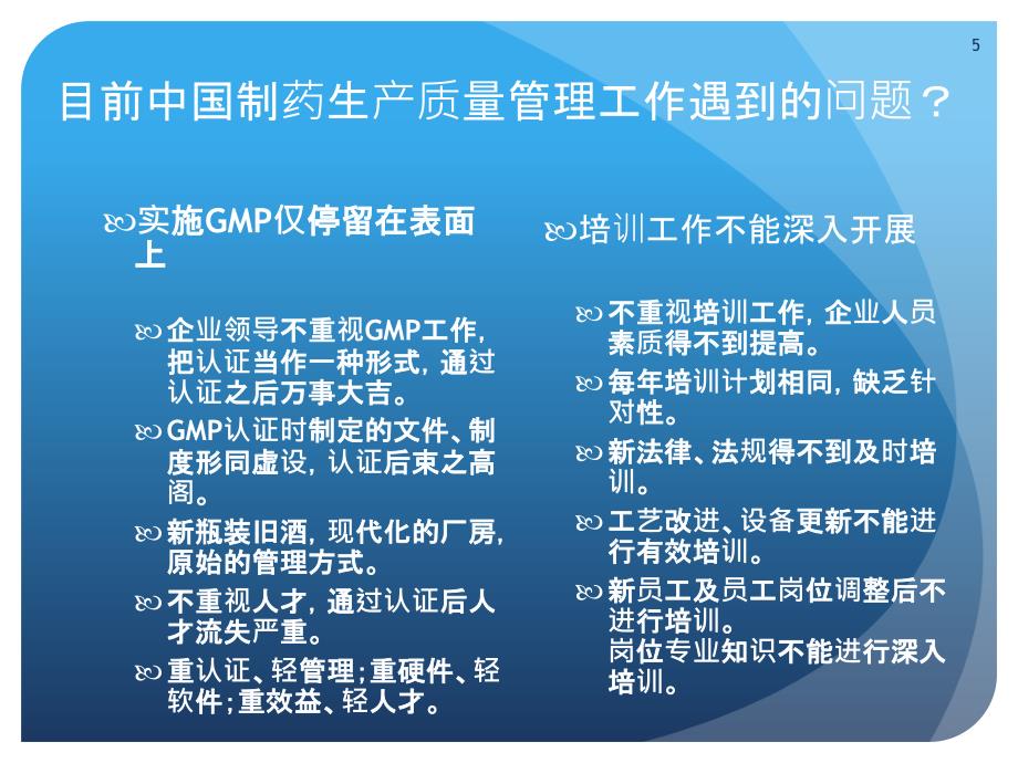 新版GMP对制药企业生产质量管理的影响Fin课件_第5页