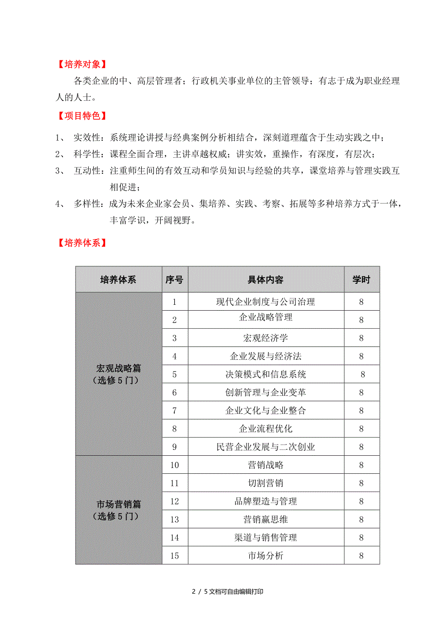 北京大学高级工商管理沿沮丧进修项目_第2页