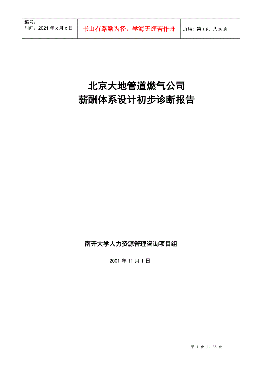 大地公司初步诊断报告_第1页