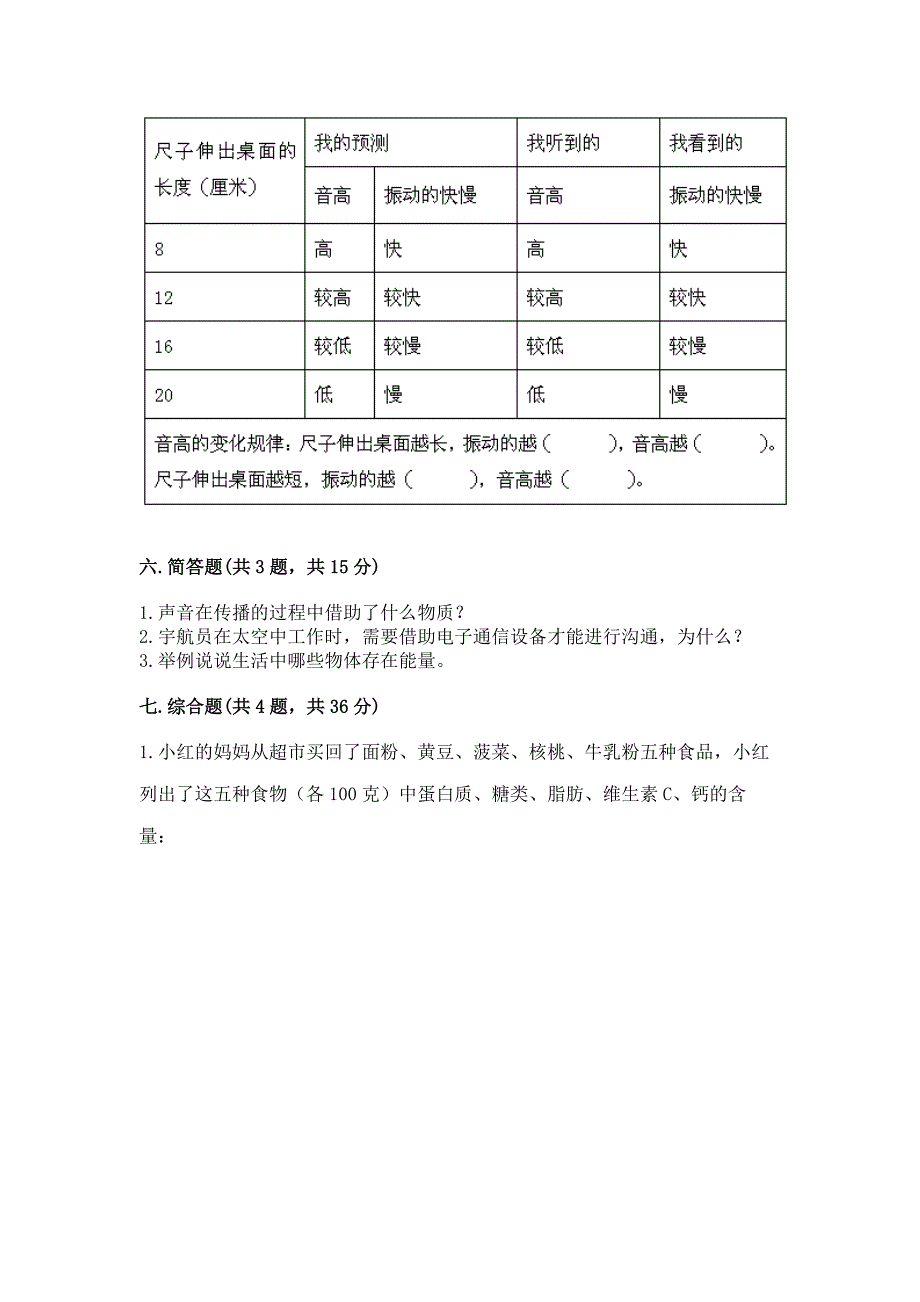 教科版科学四年级上册期末测试卷附答案(突破训练).docx_第3页