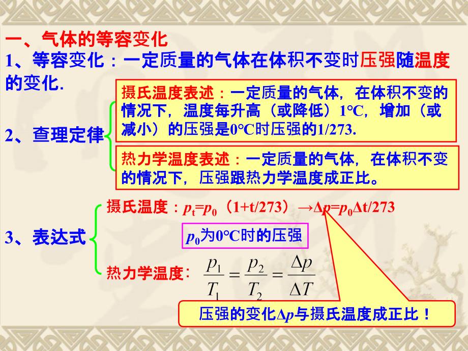 气体的等容变化和等压变化状态方程_第2页