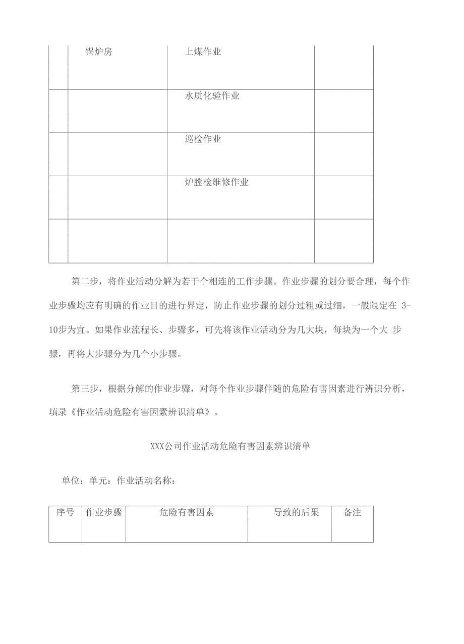 岗位安全风险辨识与分级管控实施指南完整版_第5页