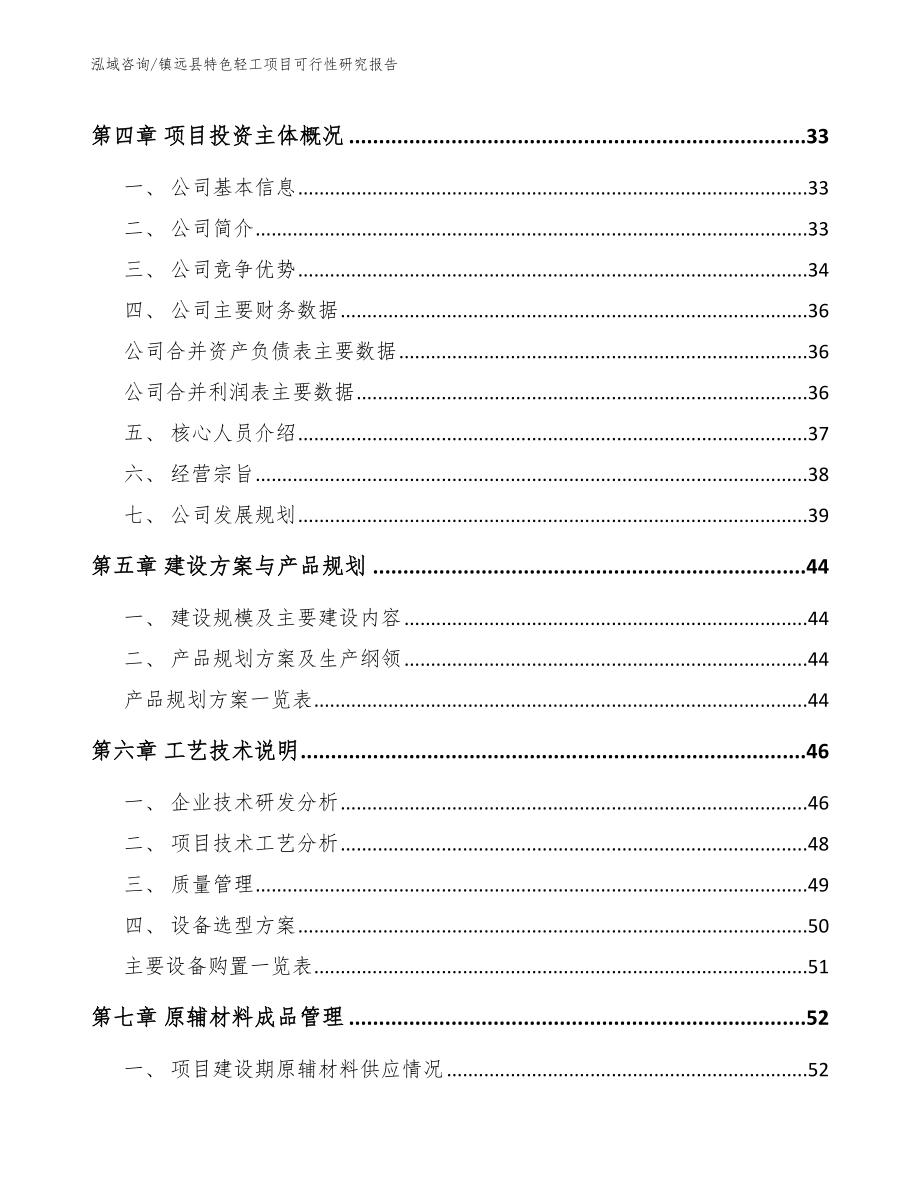 镇远县特色轻工项目可行性研究报告【模板范本】_第3页