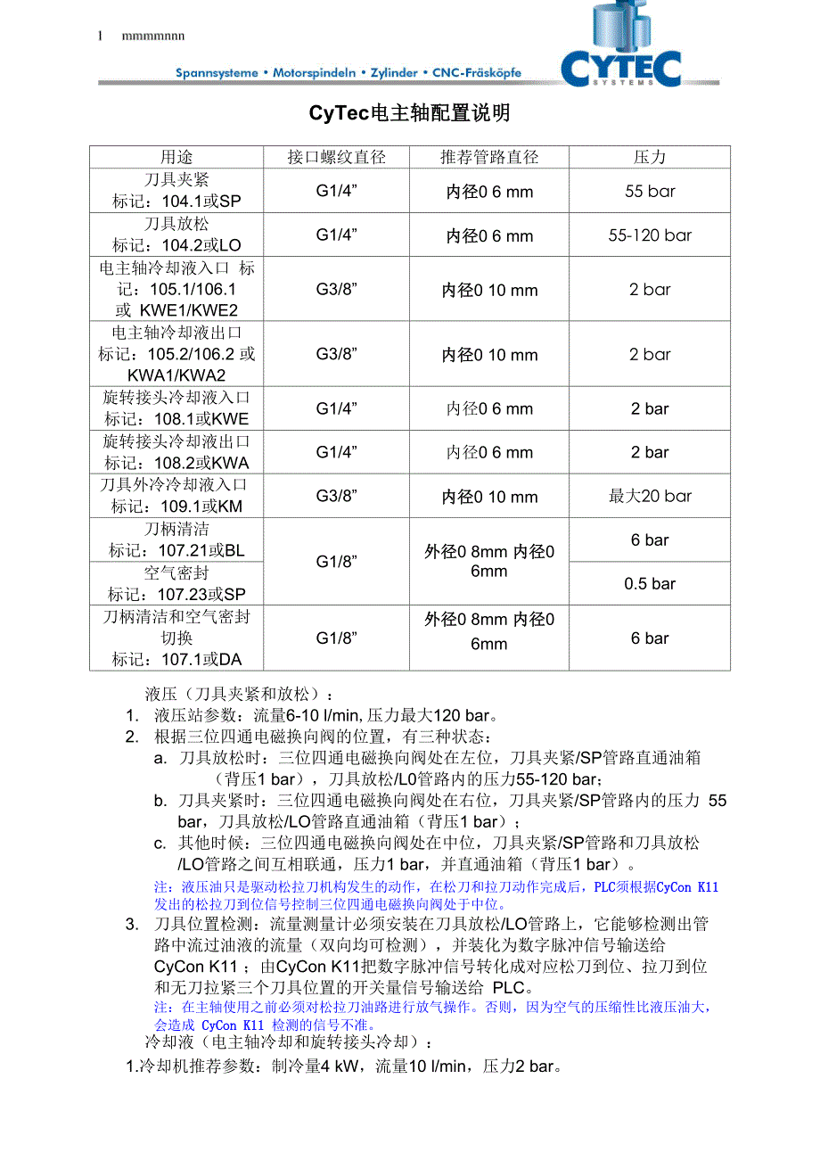 CyTec电主轴配置说明_第1页