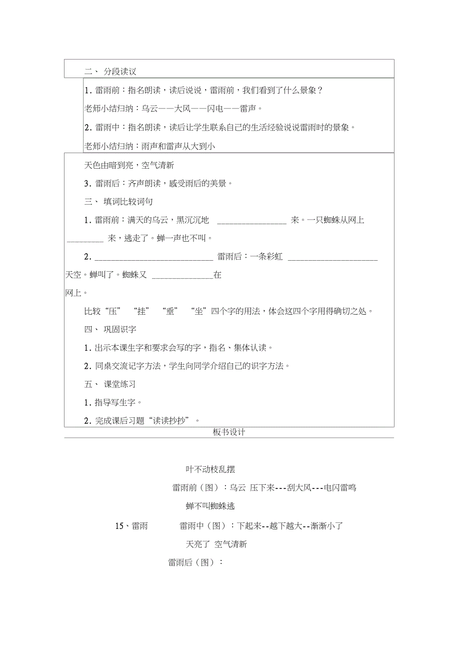 《雷雨》教学设计(教案)模板_第3页