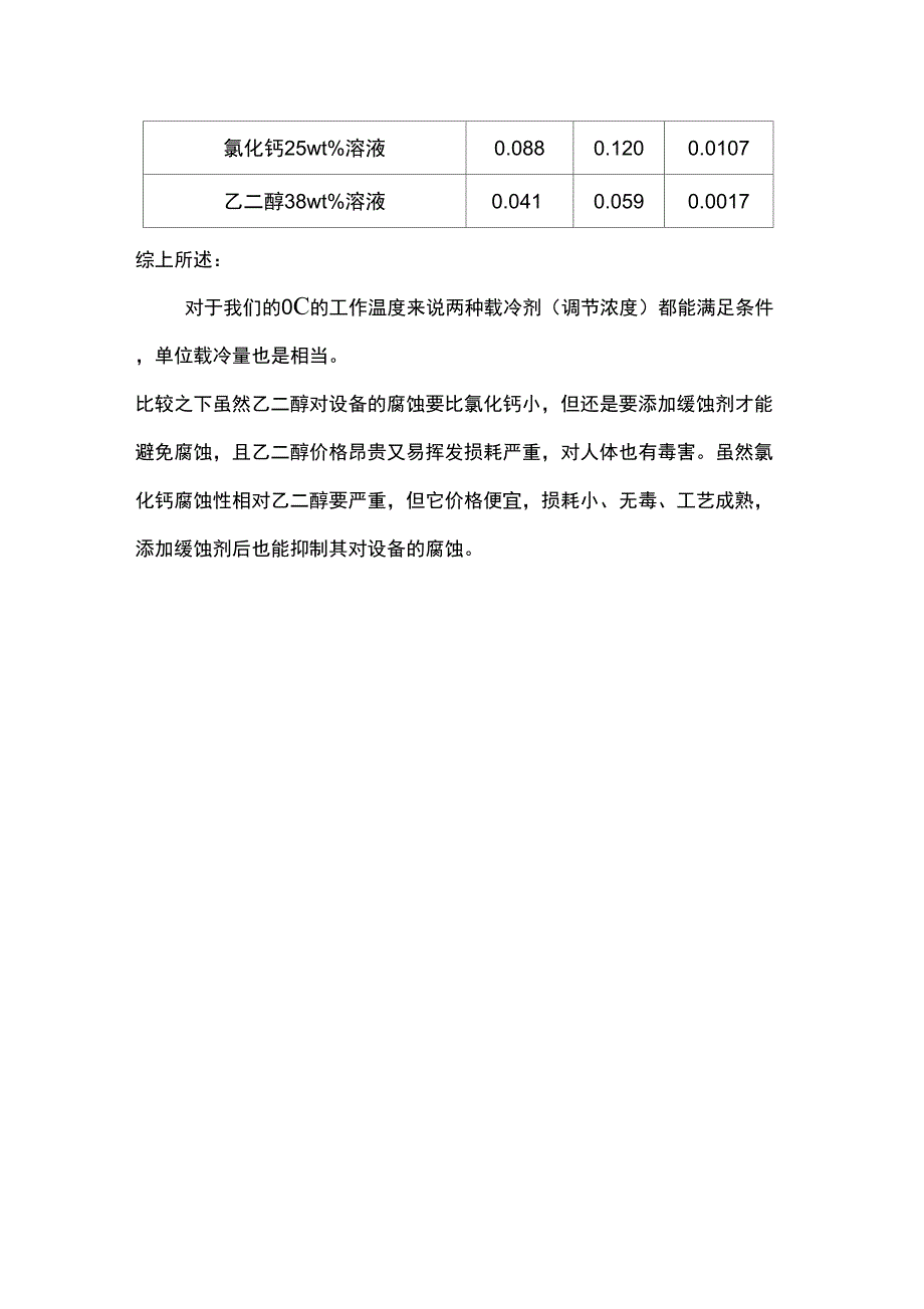 载冷剂乙二醇和氯化钙的优缺点对比_第2页