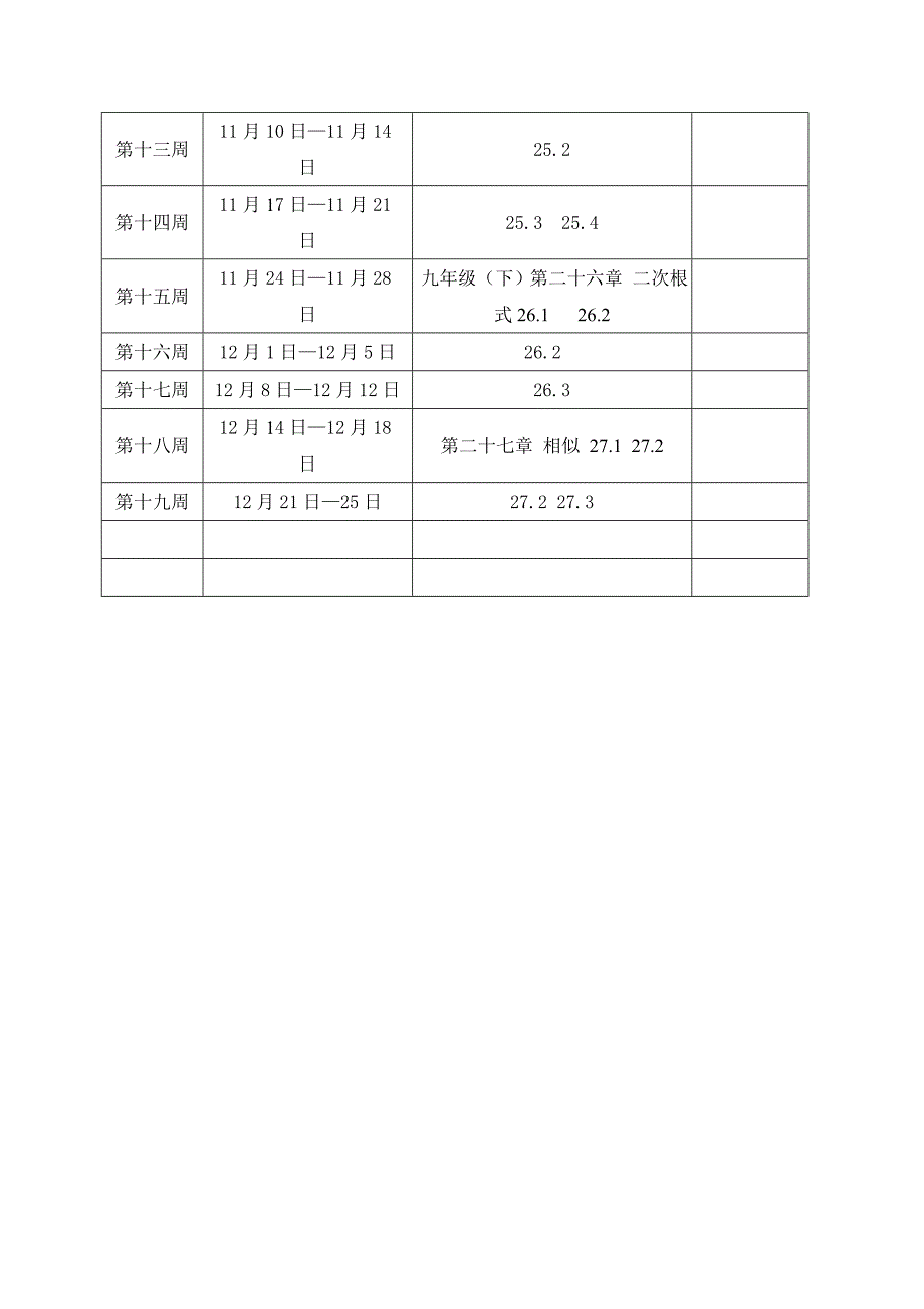 14版九年级数学上册教学工作计划_第4页