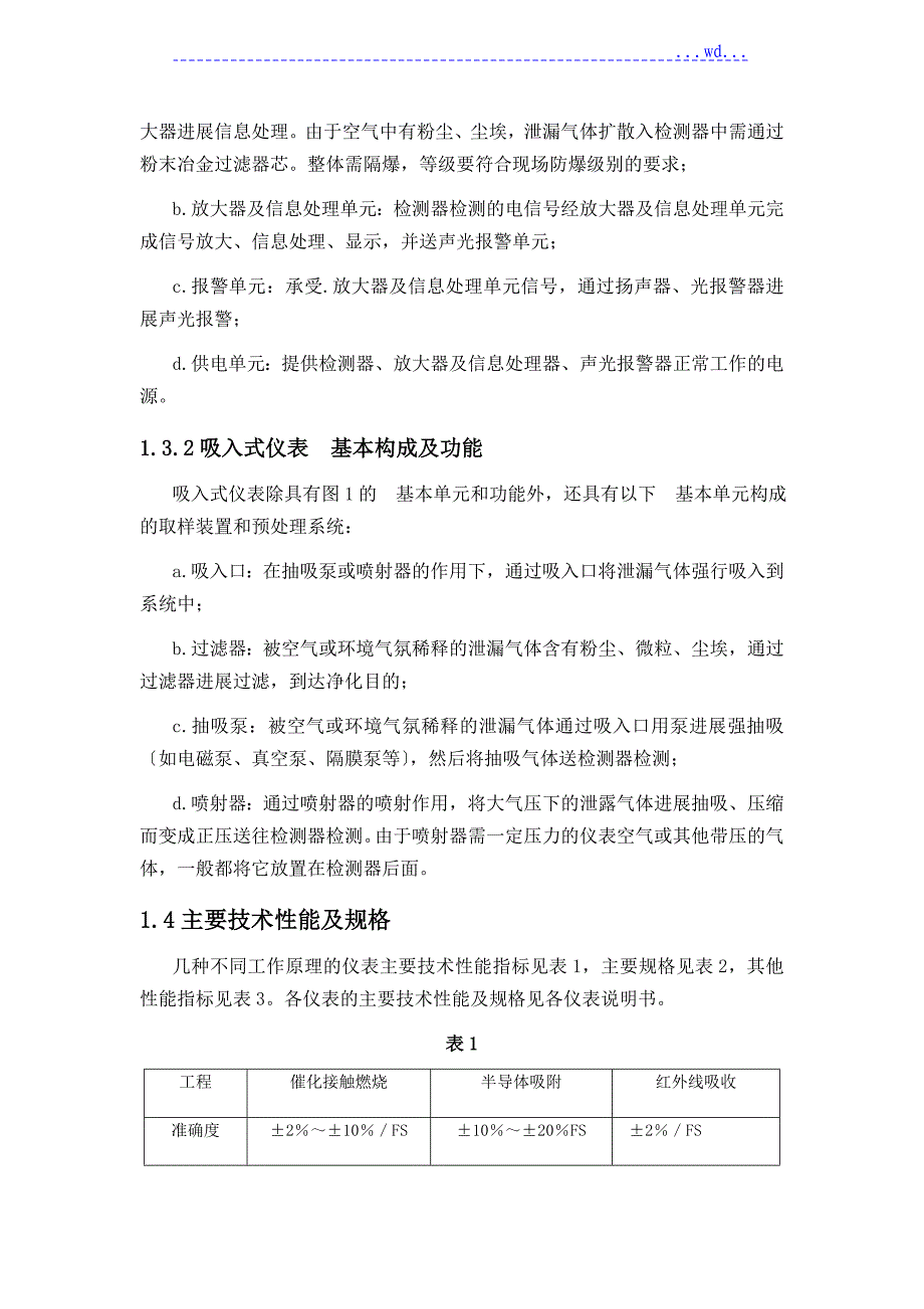 可燃气体检测报警器维护检修规程完整_第2页