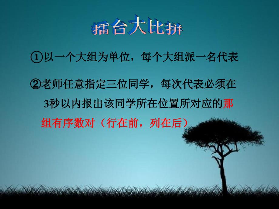 七年级数学下册11.1怎样确定平面内点的位置一课件青岛版课件_第4页