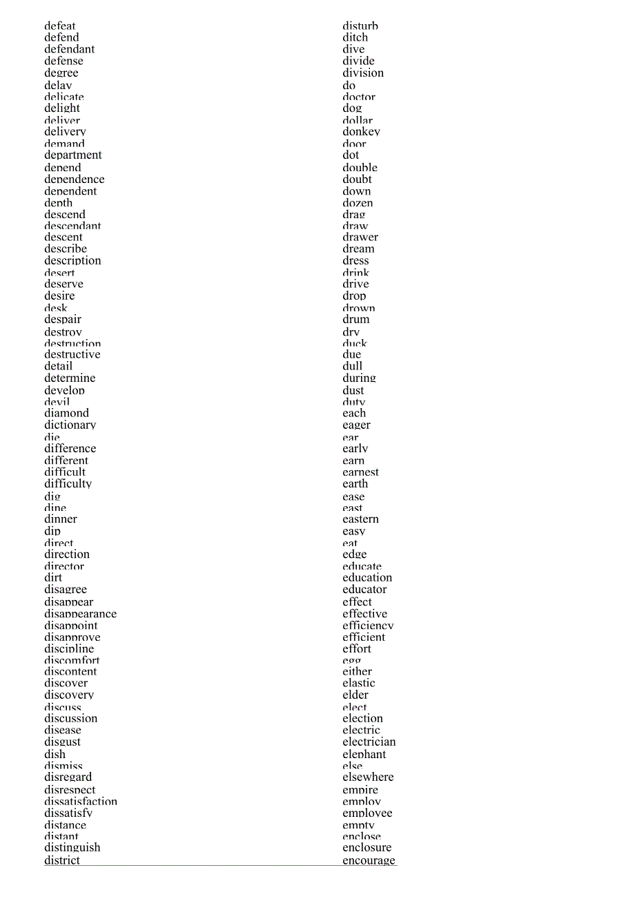 英文最常用词汇表_第3页