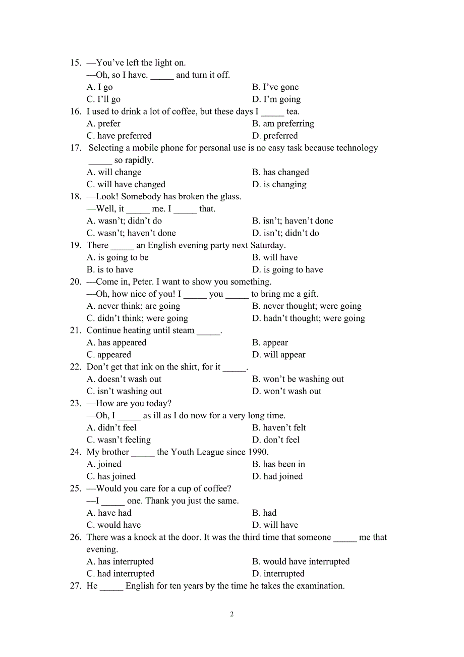 动词时态_第2页