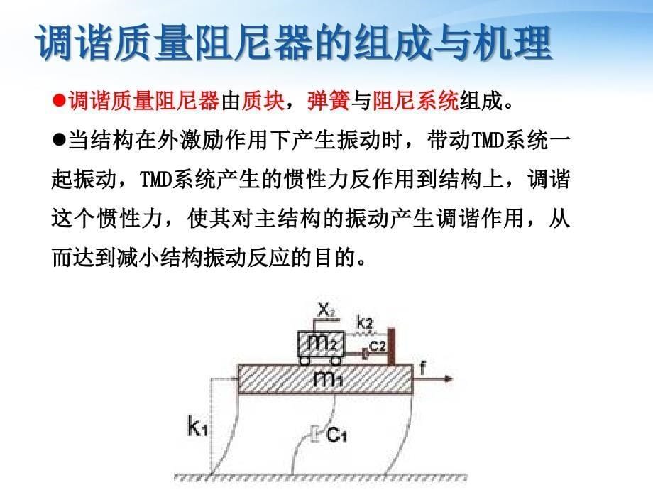 质量调谐阻尼器和调频液体阻尼器课件_第5页