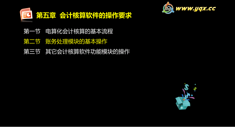 第五章会计核算软件的操作要求_第1页