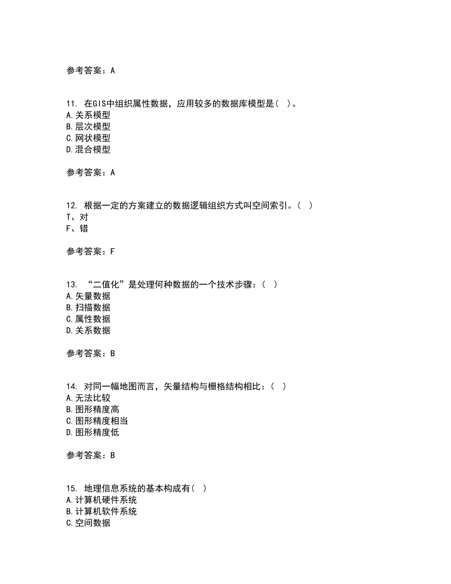 福建师范大学21秋《地理信息系统导论》平时作业二参考答案62_第3页