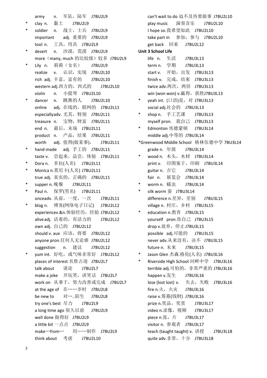 (word完整版)冀教版初中七年级下册英语单词及短语.doc_第2页