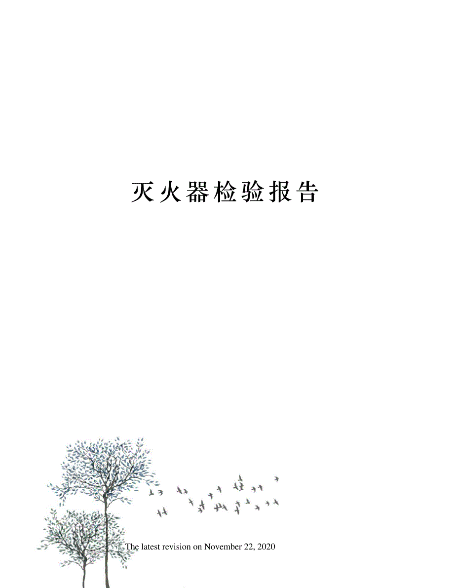 灭火器检验报告_第1页