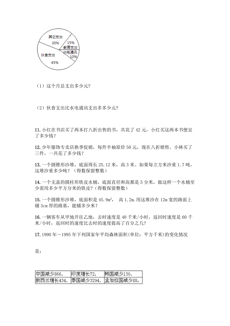 (完整版)小升初六年级下册数学应用题50道加答案(历年真题).docx_第3页