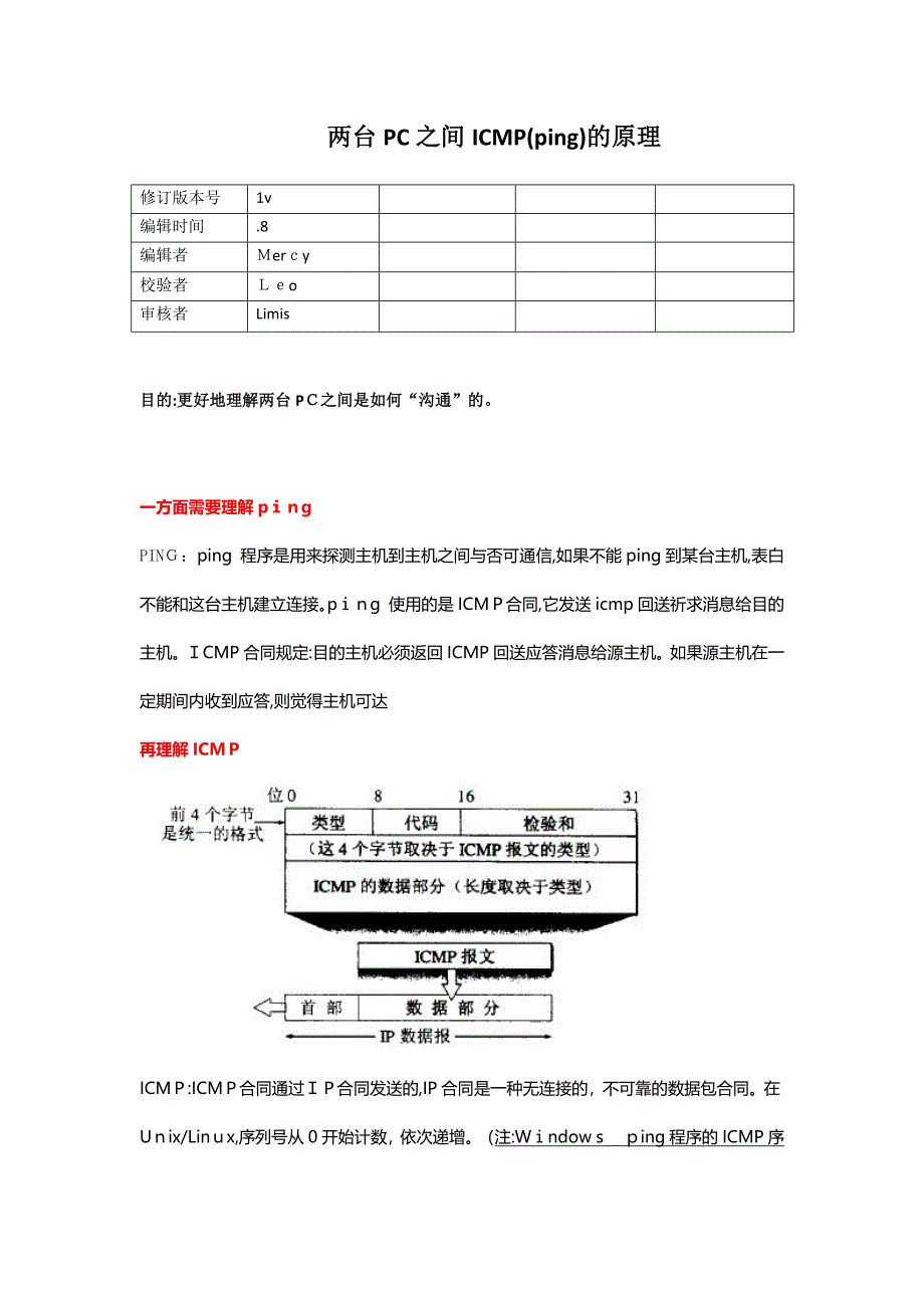 两台PC之间ping通的原理_第1页