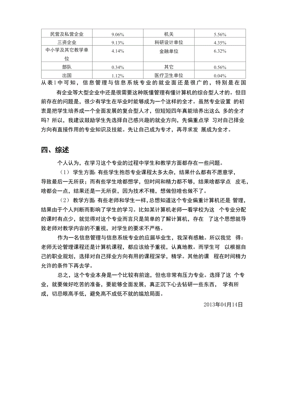 信息管理与信息系统专业调查报告_第4页