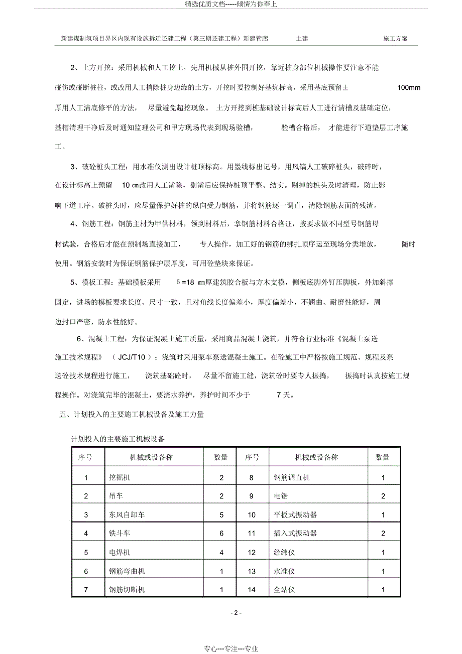 管廊施工方案(共16页)_第2页